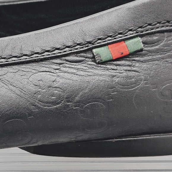 Gucci Black Guccissima Leather Penny Loafers | Size 7.5 U.S./40 EU | 170618 main image 8